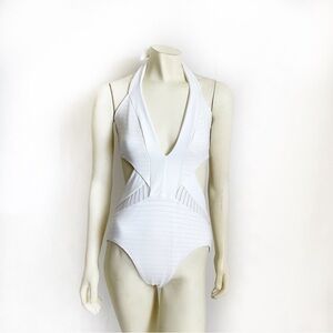 Jets by Jessika Allen Plunge One Piece Swimsuit Size 10
